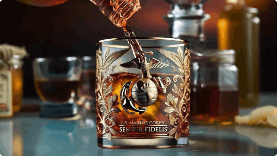 Sheremart Veteran Tribute Glass order now
